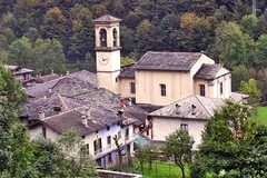 La Chiesa del borgo di Fiumenero -800 mt slm-